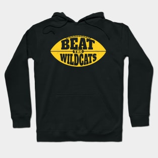 Beat the Wildcats // Vintage Football Grunge Gameday Hoodie